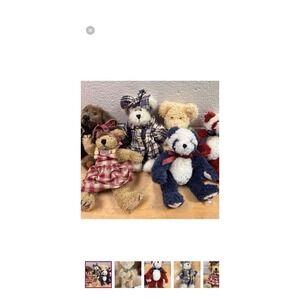 Vintage 90s Boyds Bears Archive Series - Lot of 6 Jointed Bears Excellent Cond.